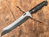 Dawson Knives Wayfinder, Wayfinder Hamon Black, 80CrV2 Stahl Messer, selektiv gehärtetes Messer, Dawson Knives Deutschland, High End Custom Messer, Bushcraft Fixed Blade