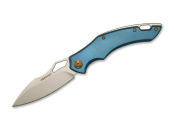 FoxEdge Messer Sparrow Aluminium Blue