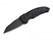 Hogue Knives A01 Microswitch Wharncliffe All Black Elishewitz