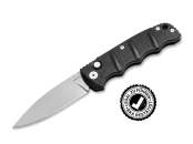 Böker Plus Kalashnikov Nonlock, DropPoint blank, §42a konforme Messer, Kalashnikov 42 silberne Klinge, D2 Stahl Taschenmesser, legal führbares Messer Deutschland, EDC Messer ohne Verriegelung.