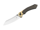 Kizer Clairvoyant 154CM Brass Micarta Black