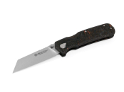 Maserin Messer Pulse Tanto Fatcarbon Dark Matter Black Orange