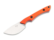 Böker Plus M.U.K., Böker MUK Orange, Neck Knife Böker, kleines Outdoormesser, leichtes EDC Fixed, Halsmesser orange, Böker Plus Messer, Skelettmesser