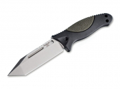 Hogue EX-F02 4.5 Satin Tanto Rubber Green outdoor and bushcraft knives