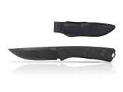 ANV Knives - ACTA NON VERBA -  P200 MK ll All Black Stonewash glatte Klinge Leder