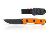 ANV Knives - ACTA NON VERBA -  P200 MK ll Black Orange Stonewash glatte Klinge Kydex