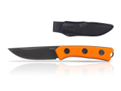 ANV Knives - ACTA NON VERBA -  P200 MK ll Black Orange Stonewash glatte Klinge Leder