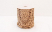 Lederband Natur geflochten 3mm