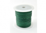 Lederband rund türkis 2mm