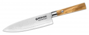 Böker Damast Olive Kochmesser Klein