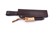 Scheide Bushcraft 95  / mit Feuerstahl / Brisa Enzo Trapper 95