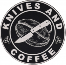 AuCon Knives and Coffee Metal-Patch