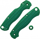 Chroma Scales Spyderco Para 2 Green Blocks Scales and Bead