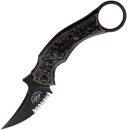 Bastinelli Knives Mako Linerlock Serrated Bronze