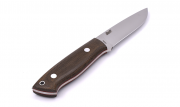 Brisa EnZo Trapper 95 N690Co F Knife Green Canvas Micarta