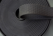 PVC Band Hex Beschichtet Gurtband für Loops Schwarz 20 mm
