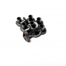 Edelstahl Schlitzkopf-Schaft 6,35mm Black verzinkt 8-32