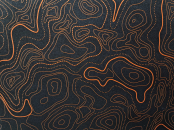Kydex Liquid Metal TOPO Map Copper Reversed Infused 2mm 30x30