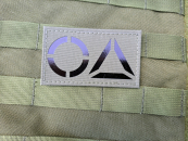 Oberland ArmsIR Patch mit OA Logo Lasercut Oliv-Grau