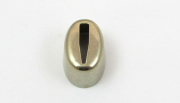 Hülse 22 x 16mm - Neusilber, Schlitz 14 x 3,2mm