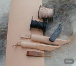 Vegetabiles gegerbtes Leder / 10cm