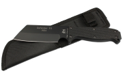 Eickhorn Defender 90 black, Haumesser kompakt, 1.4110 Stahl schwarz, Cordura Messerscheide, kleines Survival Messer, Eickhorn Solingen, Com2you-biwak