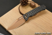 Artisan Cutlery Revel, Revel Limited Carbon, AR-SFII Rose Gold, Taschenmesser limitiert, Button Lock Messer, Carbon Fiber Messer, Sammlermesser, Com2you-biwak