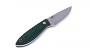 Brisa EnZo Cordknife Bobtail 80 knife Multicarry Green Micarta