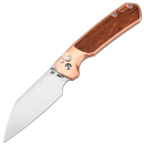 CJRB Knives J1945L-COWD Large Pyrite S90V Copper Rose Wood