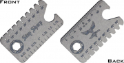AuCon Dog Tag 2.0 Winkel-Tool aus Titan Grey