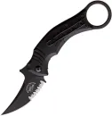 Bastinelli Knives and Doug Marcaida Mako Folder Black verzahnt