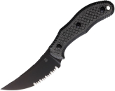 Bastinelli Knives Chopper Micarta Black serrated
