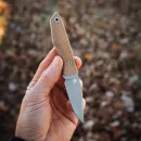Big Idea Design USA Lookout Nitro-V Clip Point Canvas-Micarta Natur