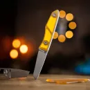 Big Idea Design USA Lookout CPM MagnaCut Tanto Ultem Amber