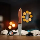 Big Idea Design USA Lookout CPM MagnaCut Drop Point Canvas-Micarta Natur