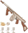 Caliber Gourmet, Tommy Gun Holzpuzzle, 3D Holzbausatz Waffe, Thompson Submachine Gun Modell, Holzpuzzle Erwachsene, DIY Thompson, Com2you-biwak Gadgets.