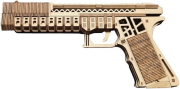 Caliber Gourmet, Glock Holzpuzzle, 3D Bausatz Pistole, Holzmodell Glock, DIY Pistole Holz, taktisches Geschenk, Modellbau Glock, Com2you-biwak Lifestyle.
