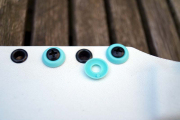 Ösen Blende für Kydexscheiden Tiffany Blue Türkis Nylon