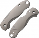 Flytanium Spyderco Para 3 Titan Bead blast Griffschalen