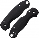 Flytanium Spyderco Para 3 G10 Black Griffschalen