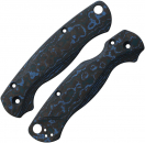 Flytanium Spyderco Para Military 2 Lotus Carbon Blue Griffschalen