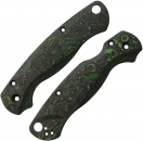 Flytanium Spyderco Para Military 2 Lotus Carbon Green Griffschalen