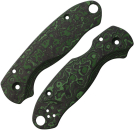 Flytanium Spyderco Para 3 Lotus Griffschalen Carbon Jungle