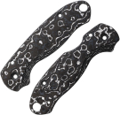 Flytanium Spyderco Para 3 Lotus Griffschalen Carbon Storm
