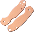 Flytanium Spyderco Para3 Kupfer Griffschalen Antique Stonewash