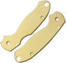 Flytanium Spyderco Para3 Messing Schalen Antique Stonewash