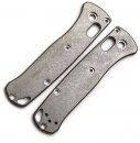Titanium Scales for Benchmade Mini Bugout Knife - Stonewash