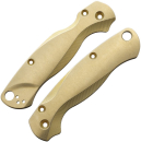 Flytanium Spyderco Paramilitary 2 Lotus Brass Griffschalen