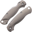 Flytanium Spyderco Paramilitary 2 Lotus Titan Griffschalen Bead blast