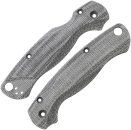 Flytanium Spyderco Paramilitary 2 Lotus Canvas Micarta Black 